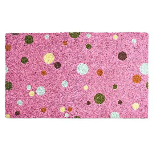 Kip&Co Polkadot Pink Coir Door Mat